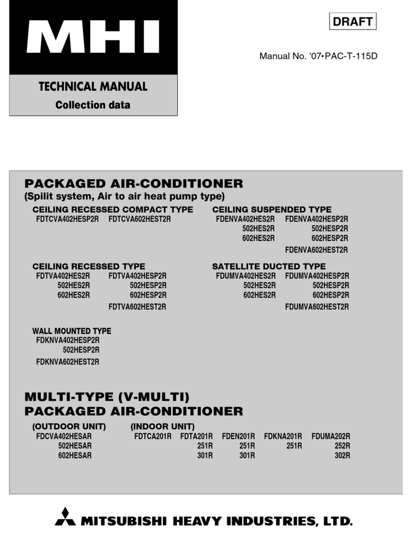 Mitsubishi Heavy Industries FDTCVA402HESP2R User manual
