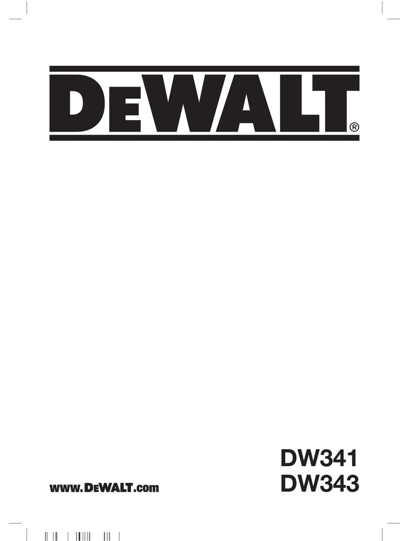 DeWalt DW341 Original instructions