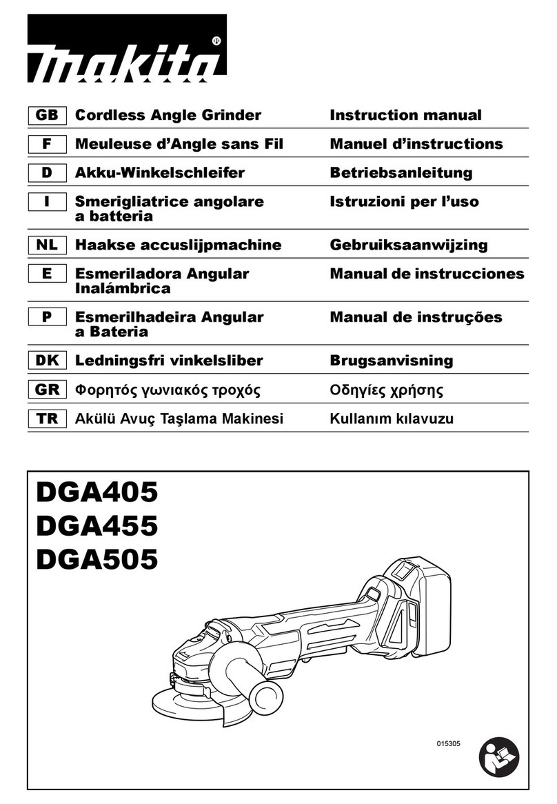 Makita DGA405 instruction manual