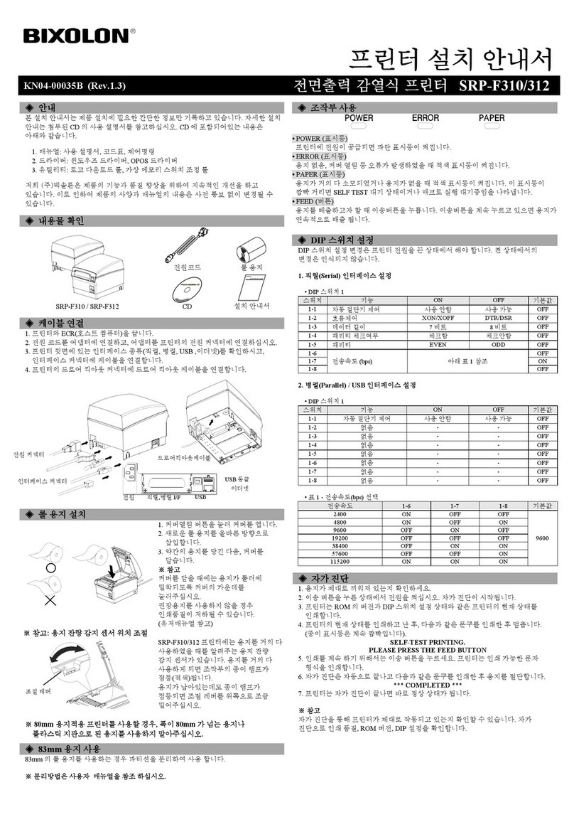 BIXOLON SRP-F310 User manual