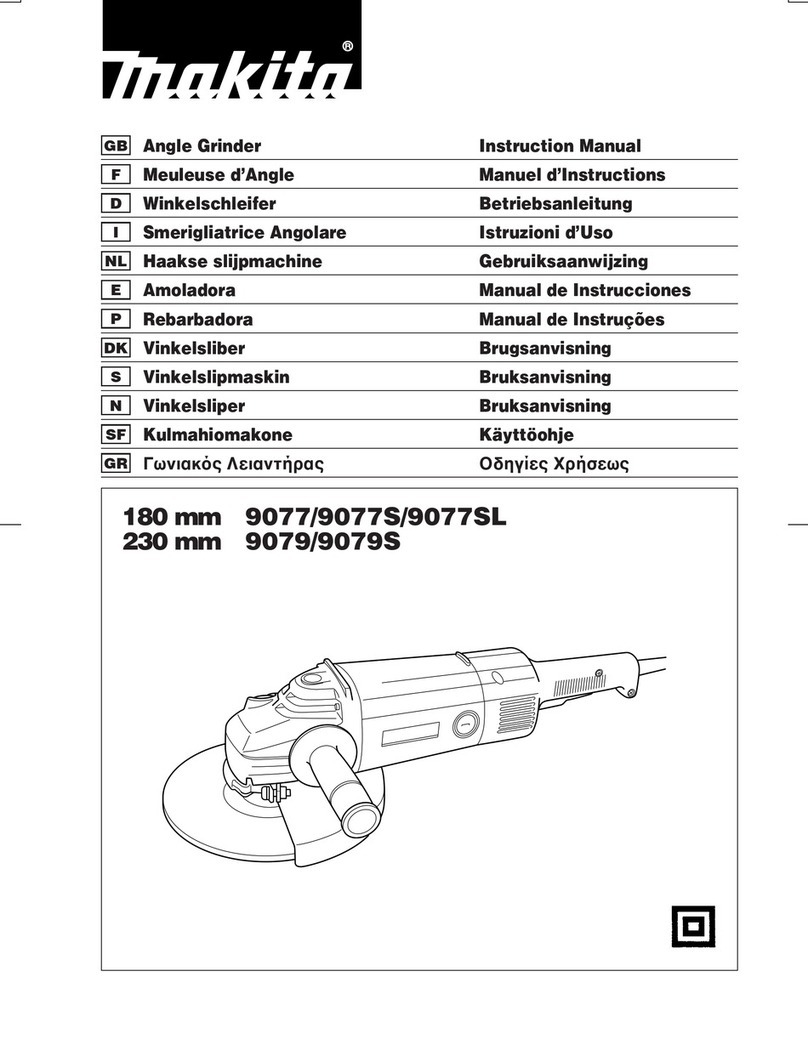Makita 9077 instruction manual