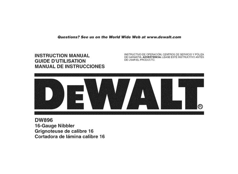 DeWalt DW896 User manual DeWalt DW896 User manual