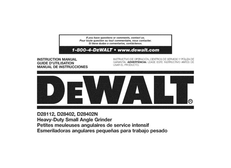 DeWalt D28112 instruction manual