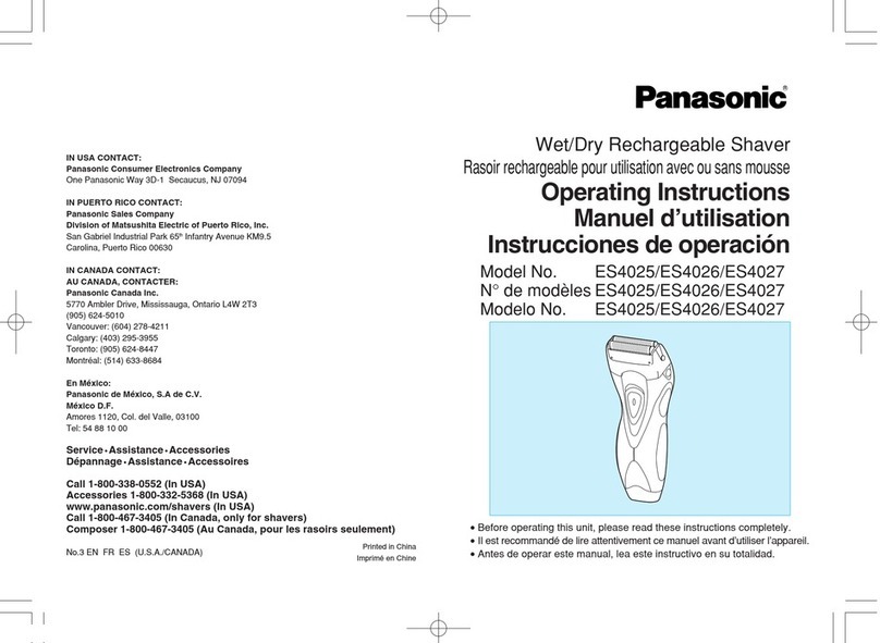 Panasonic ES4025 User manual