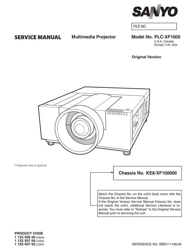 Sanyo PLC-XF1000 User manual