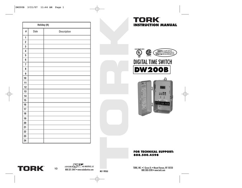 Tork DW200B User manual