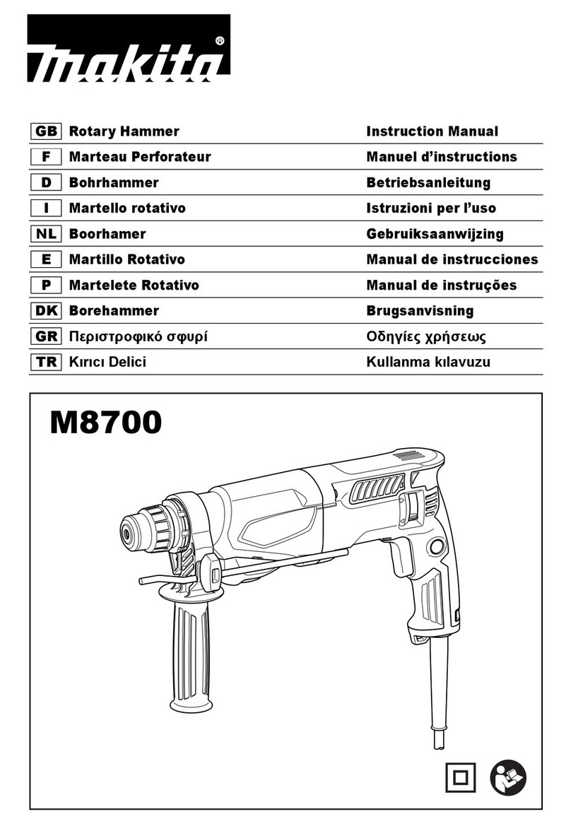 Makita M8700 User manual