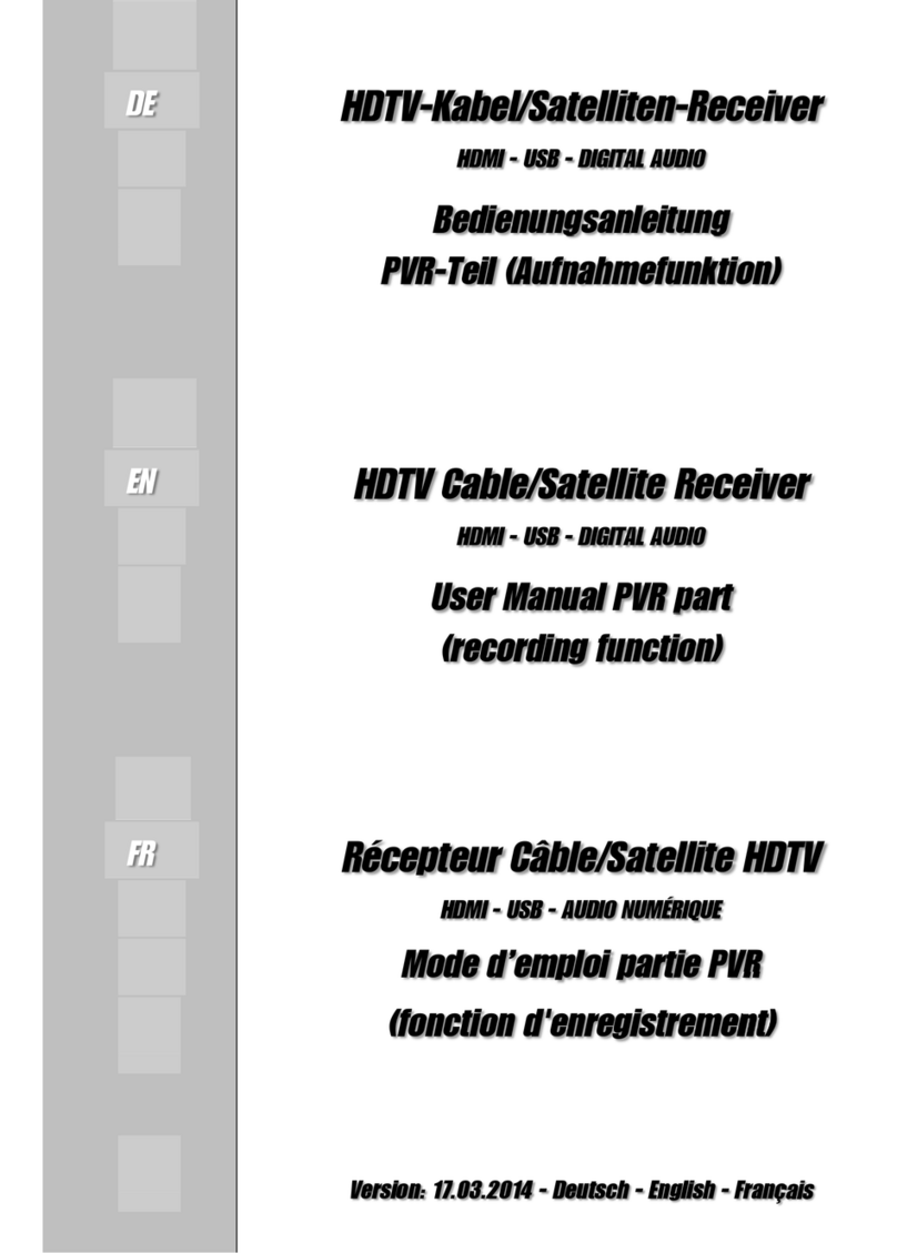 Avanti chd5-pvr user manual
