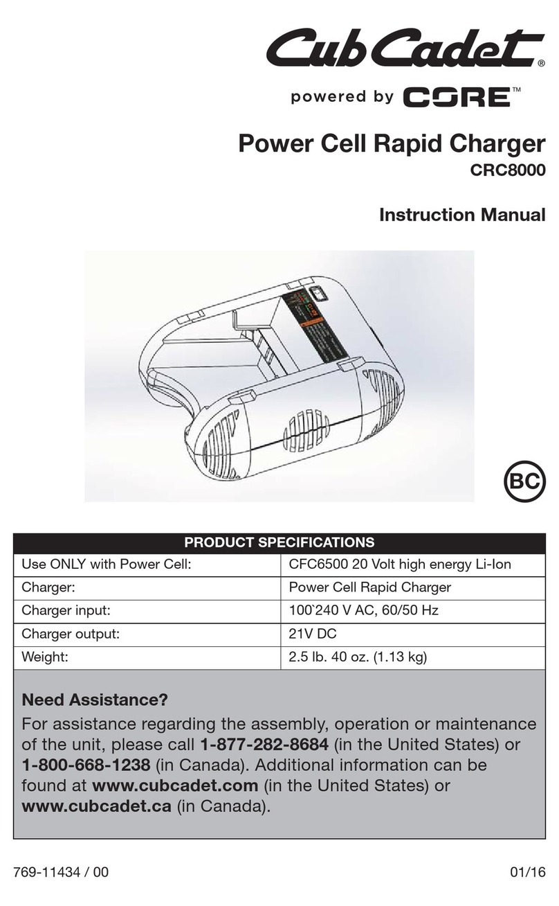 Cub Cadet CRC8000 instruction manual
