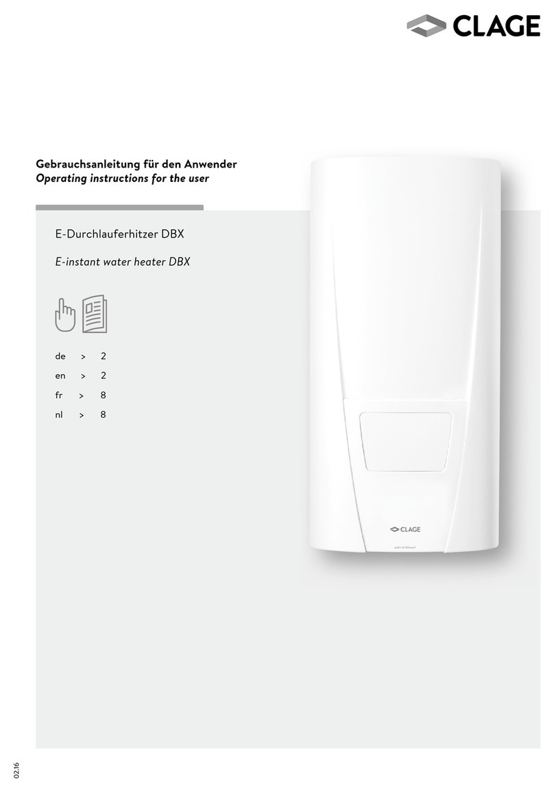 clage DBX18..27 BASITRONIC Instruction Manual