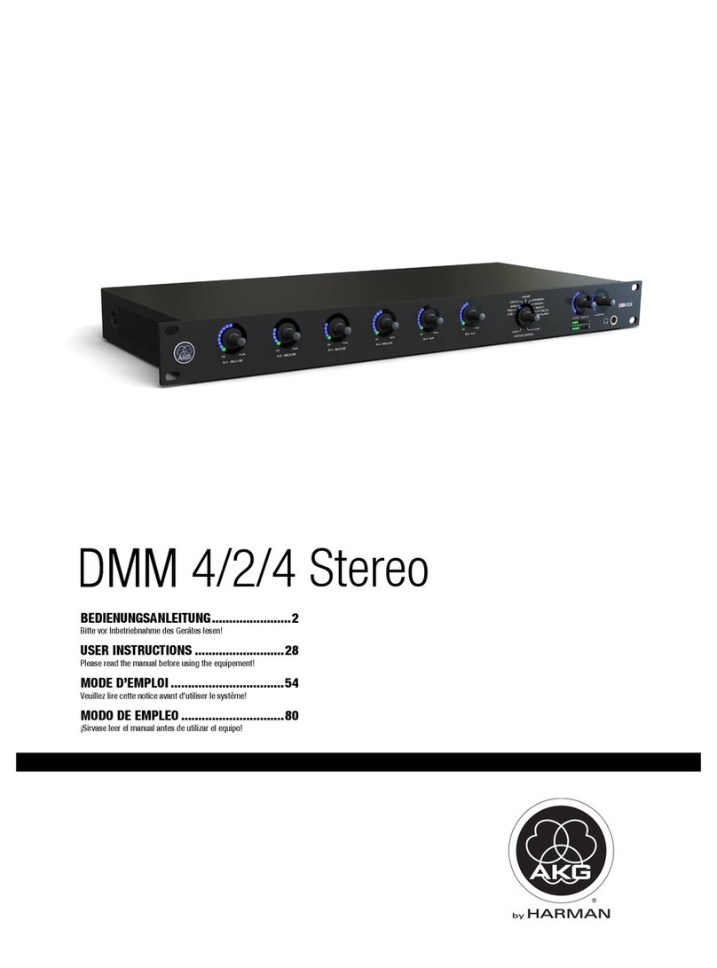 AKG DMM 4-2-4 STEREO User instructions
