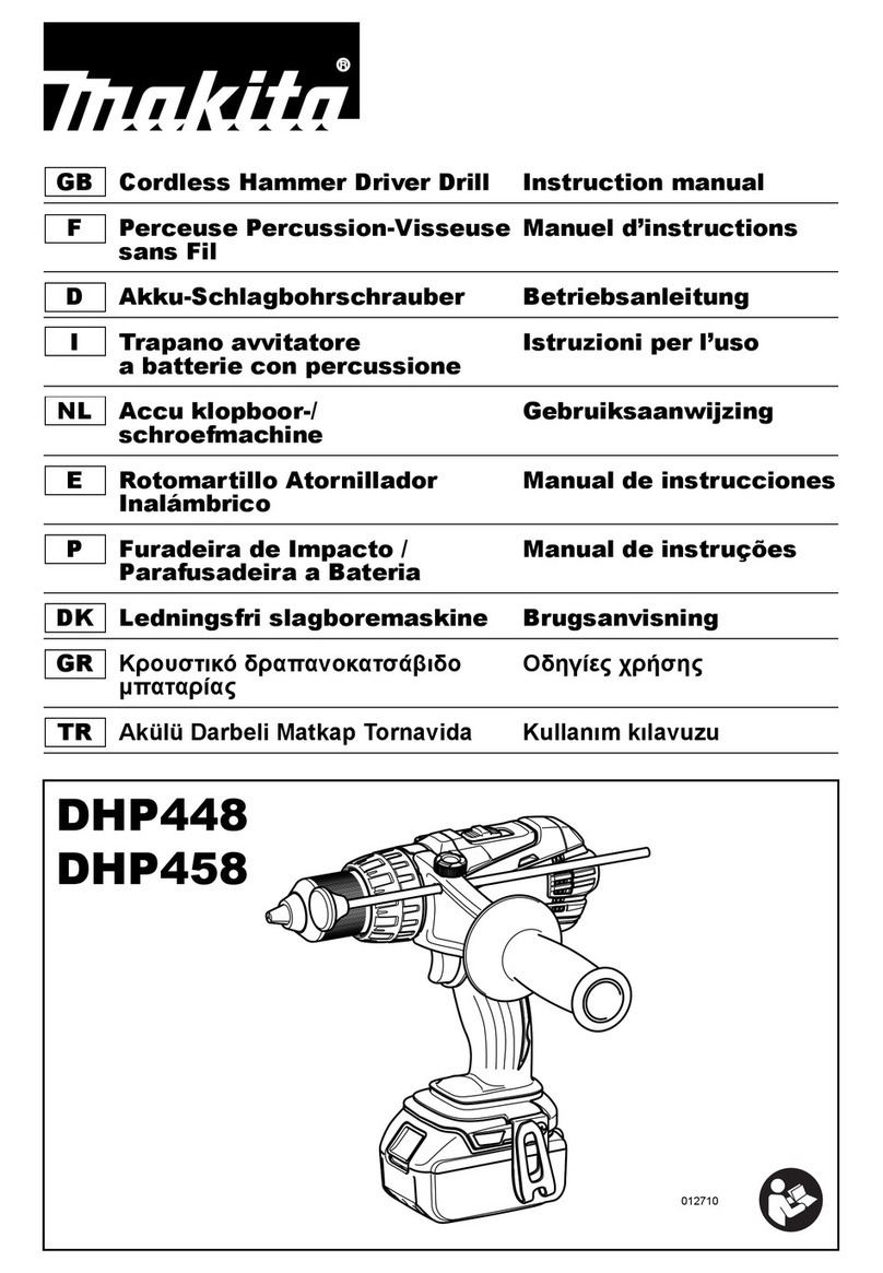 Makita DHP448 User manual