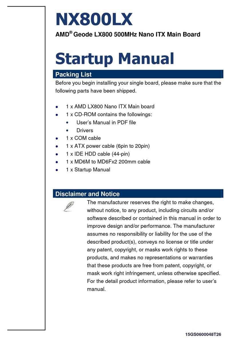 Aplica NX800LX Startup manual