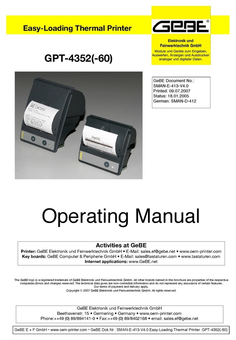 GeBe GPT-435 User manual