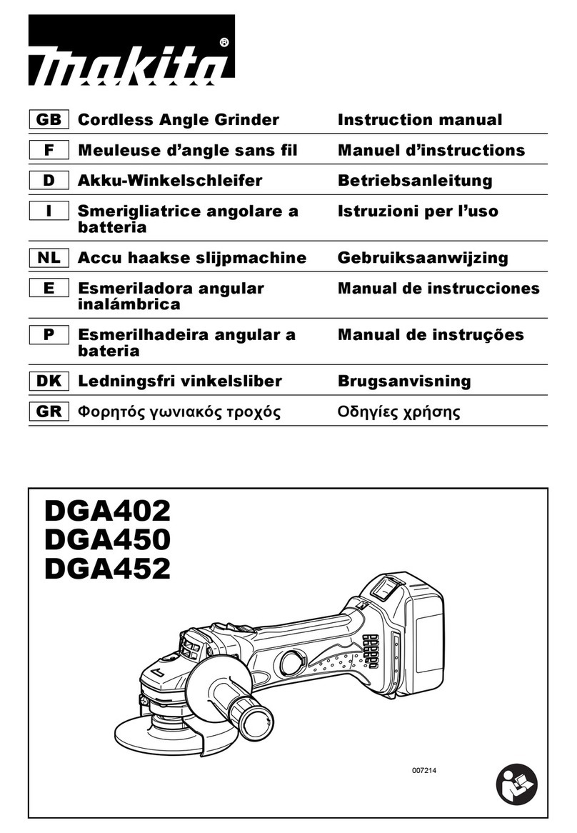 Makita DGA402 instruction manual