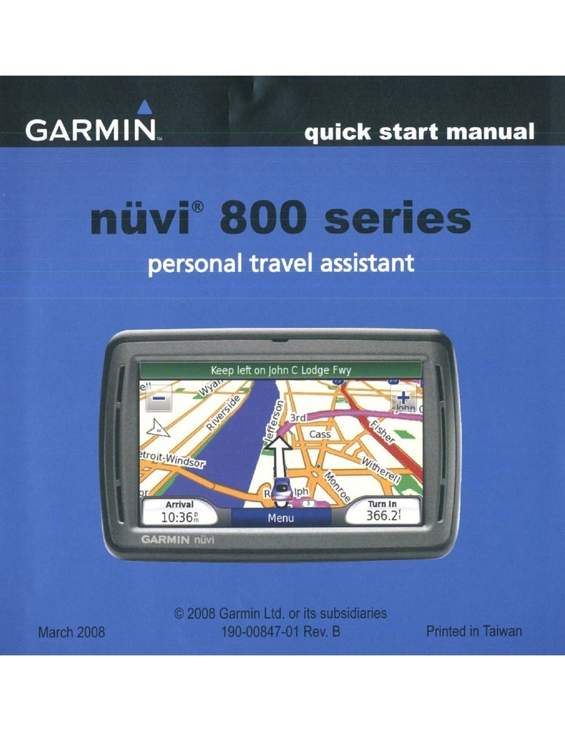 Garmin nuvi 800 series Quick start manual