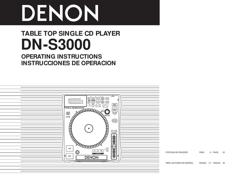 Denon DN-S3000 User manual