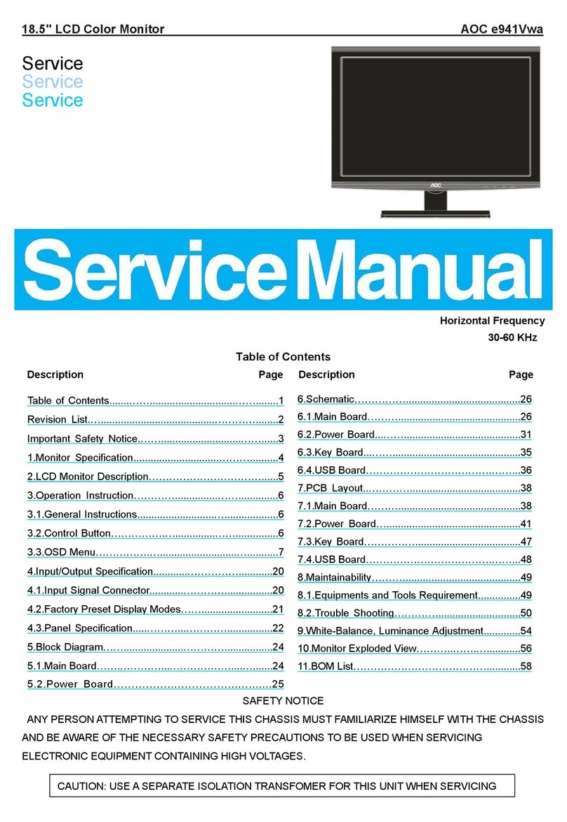 AOC e941Vwa User manual