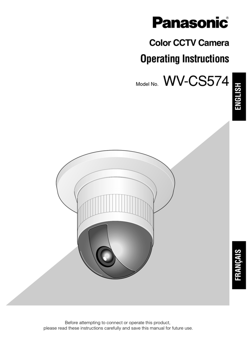 Panasonic WVCS574 - COLOR CCTV CAMERA User manual