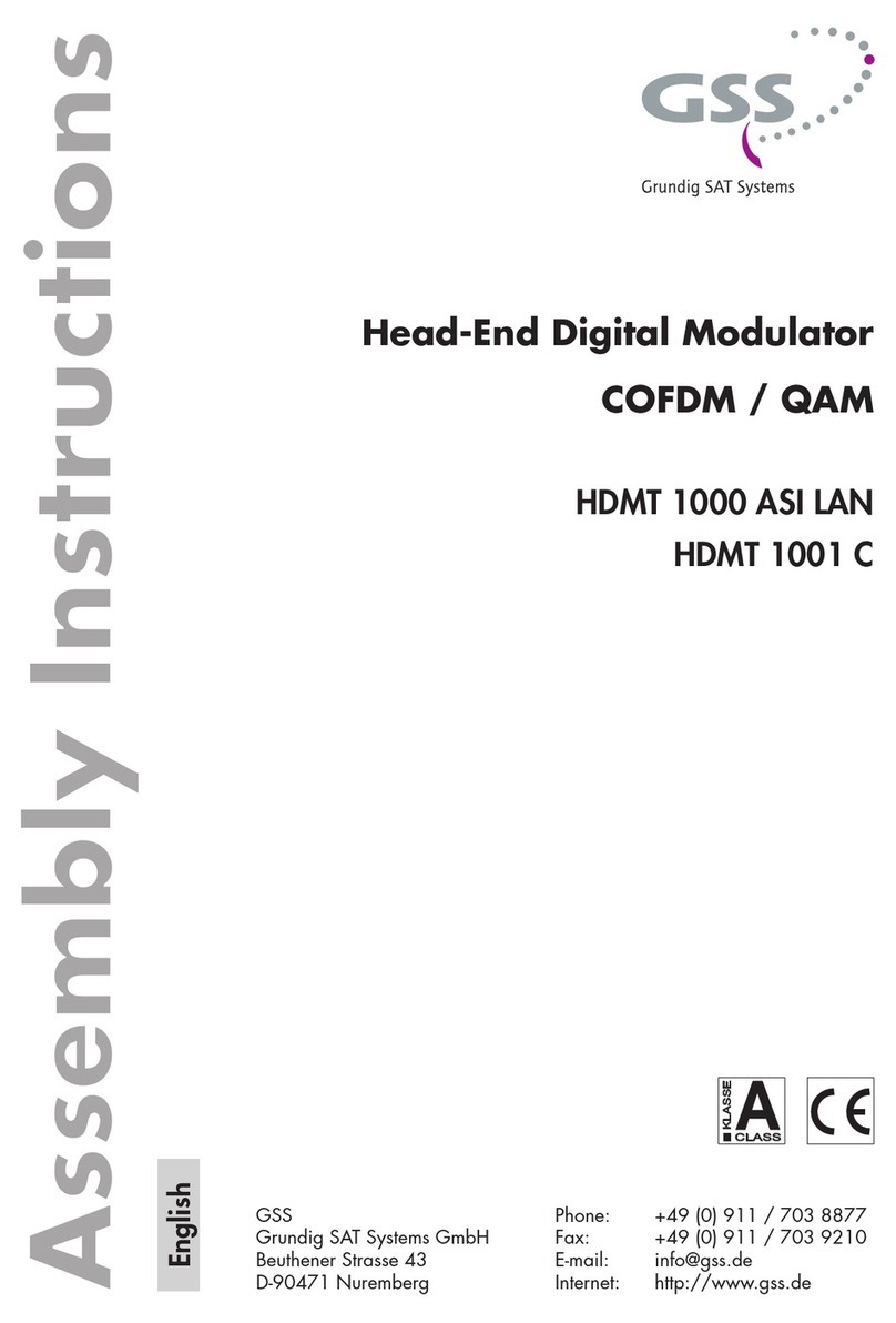 GSS HDMT 1000 ASI LAN User manual