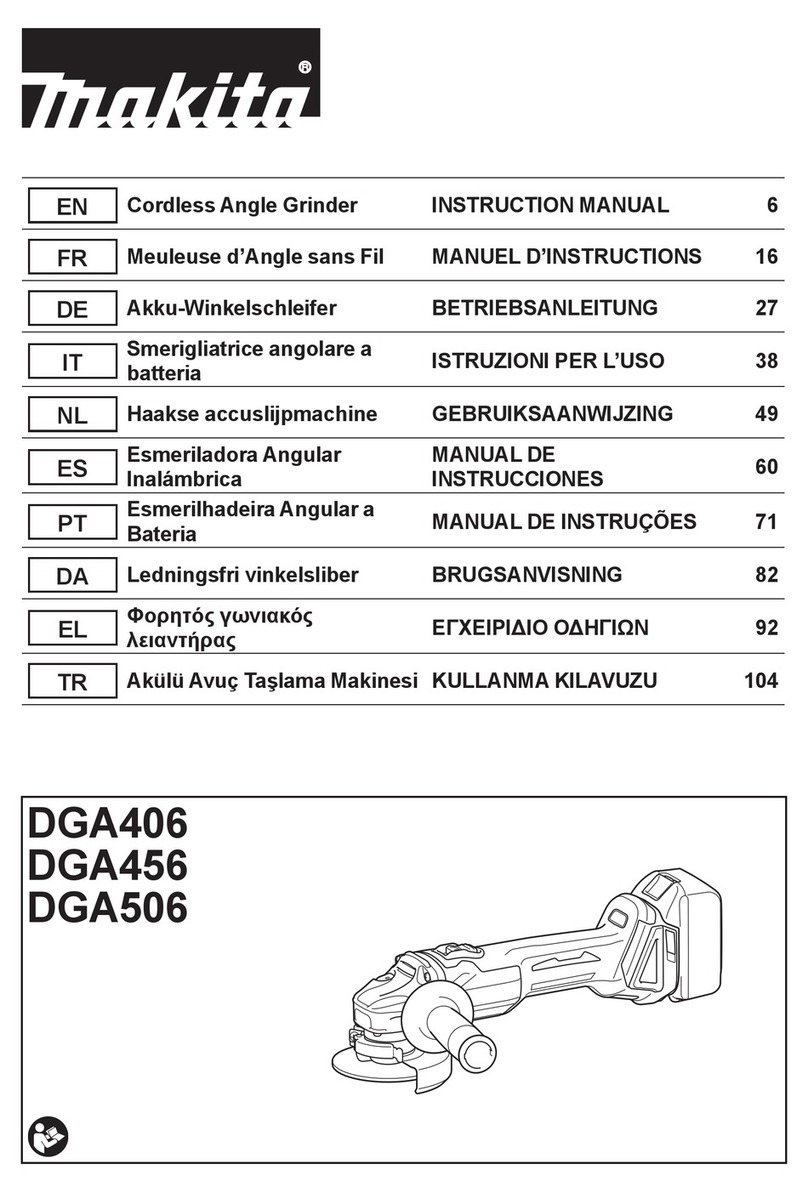 Makita DGA406 User manual