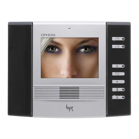 Bpt OPHERA Instructions for use and installation