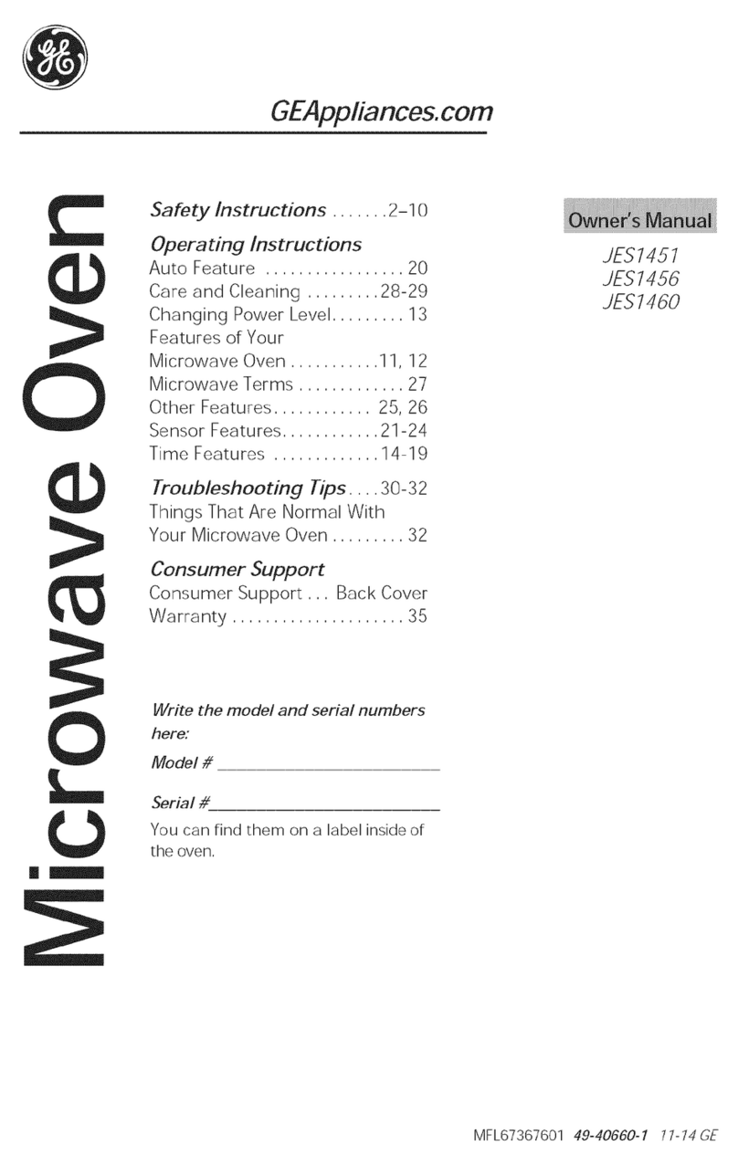GE Appliances JES1456 User manual