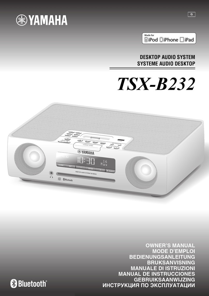 Yamaha TSX-D232 User manual
