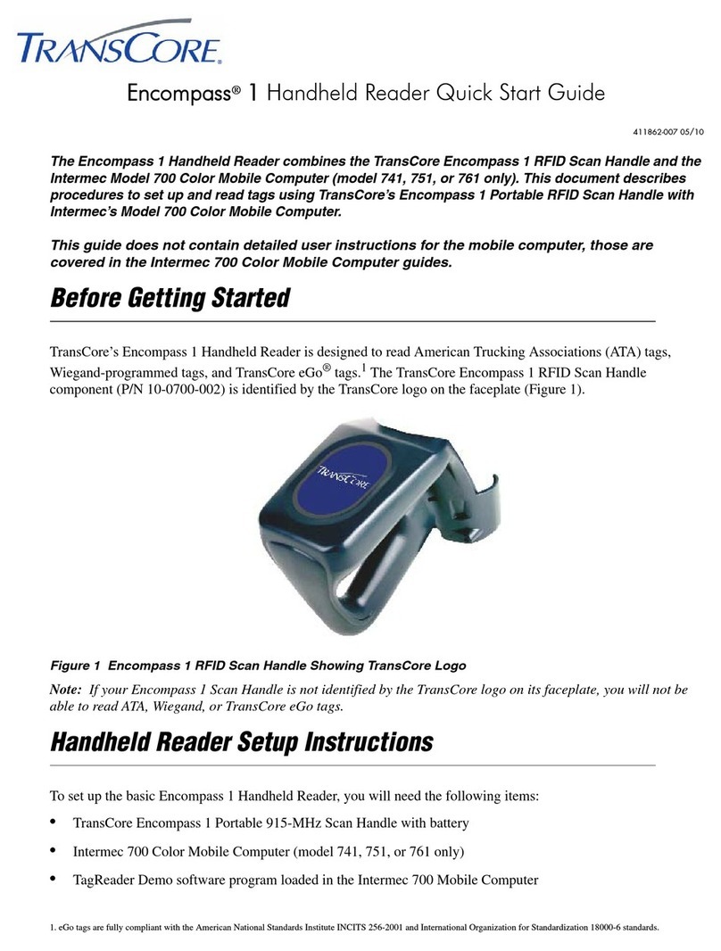 TransCore Encompass 1 User manual