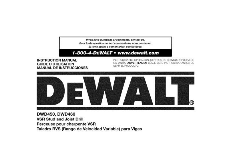DeWalt DWD450 User manual