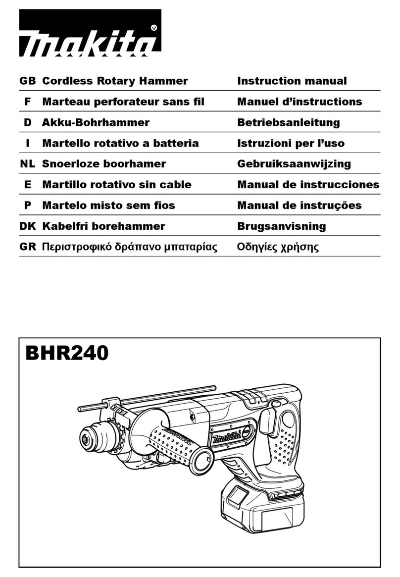Makita BHR240 instruction manual