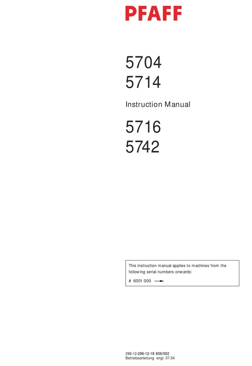 Pfaff 5704 User manual Pfaff 5704 User manual