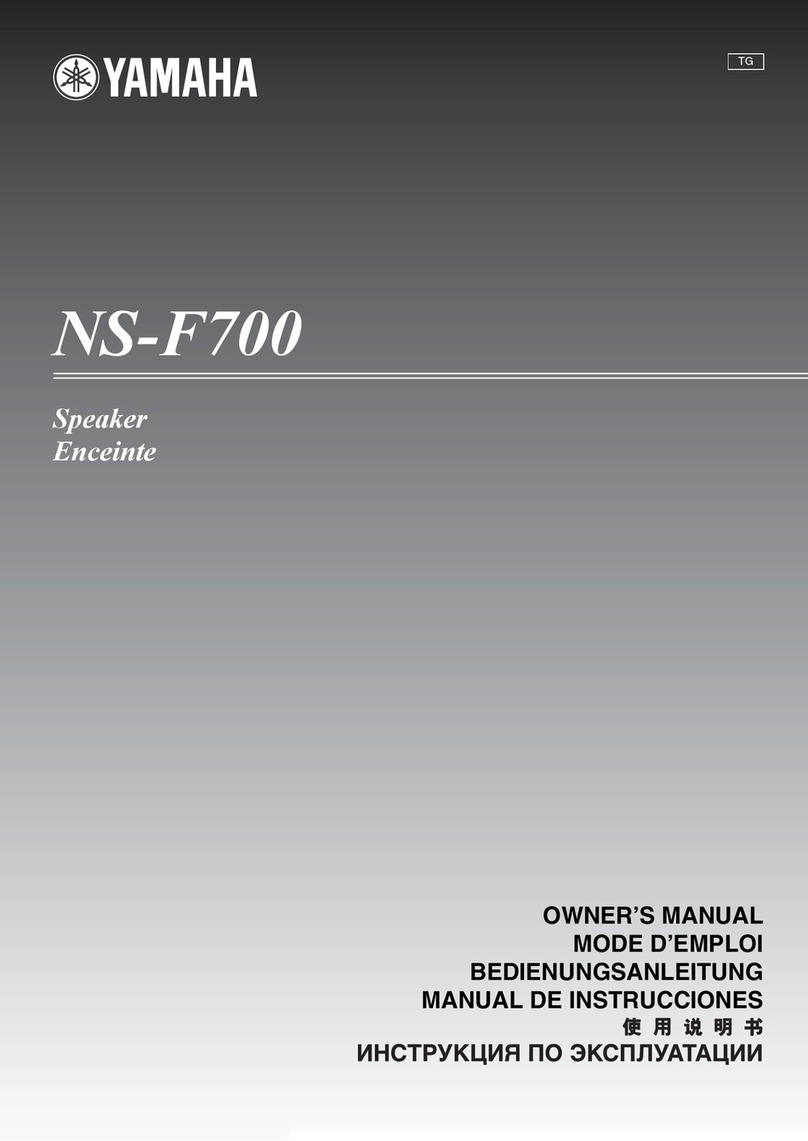 Yamaha NS-F700 owner's manual