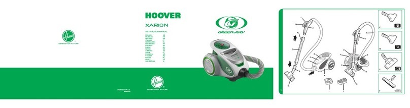Hoover Xarion Green Ray instruction manual