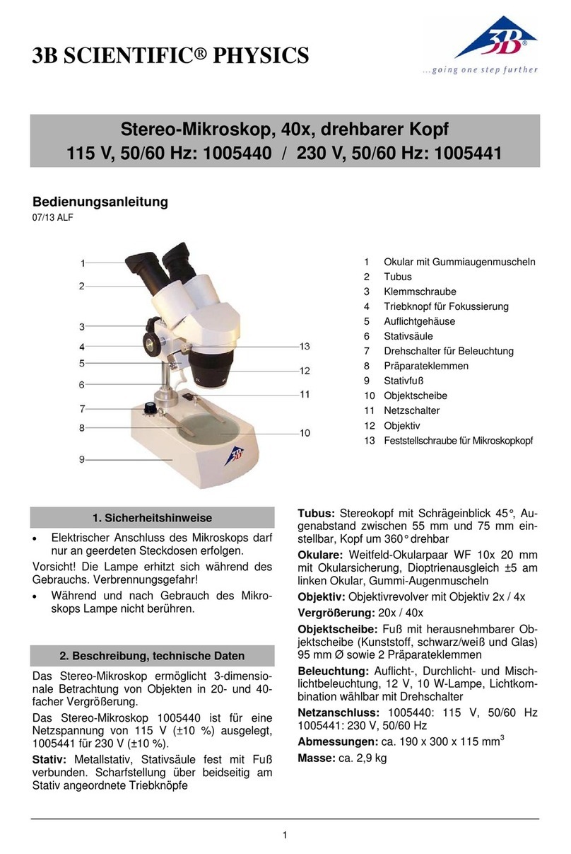 3B SCIENTIFIC PHYSICS 1005440 User manual