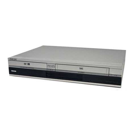 Sony RDR VX511 - DVDr/ VCR Combo User manual