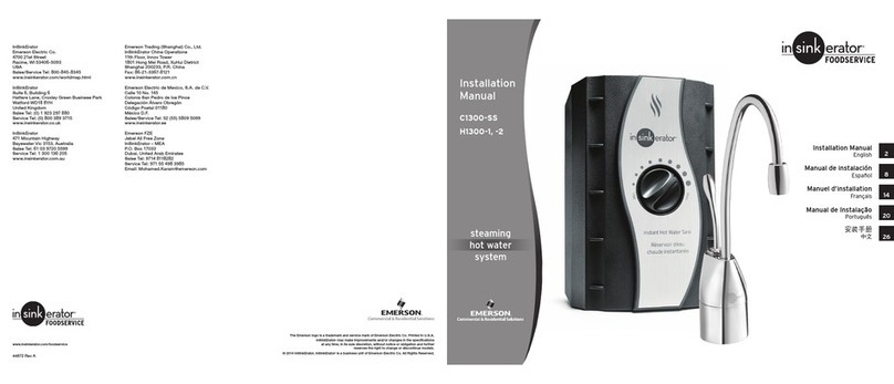 InSinkErator C1300-SS installation manual InSinkErator C1300-SS installation manual