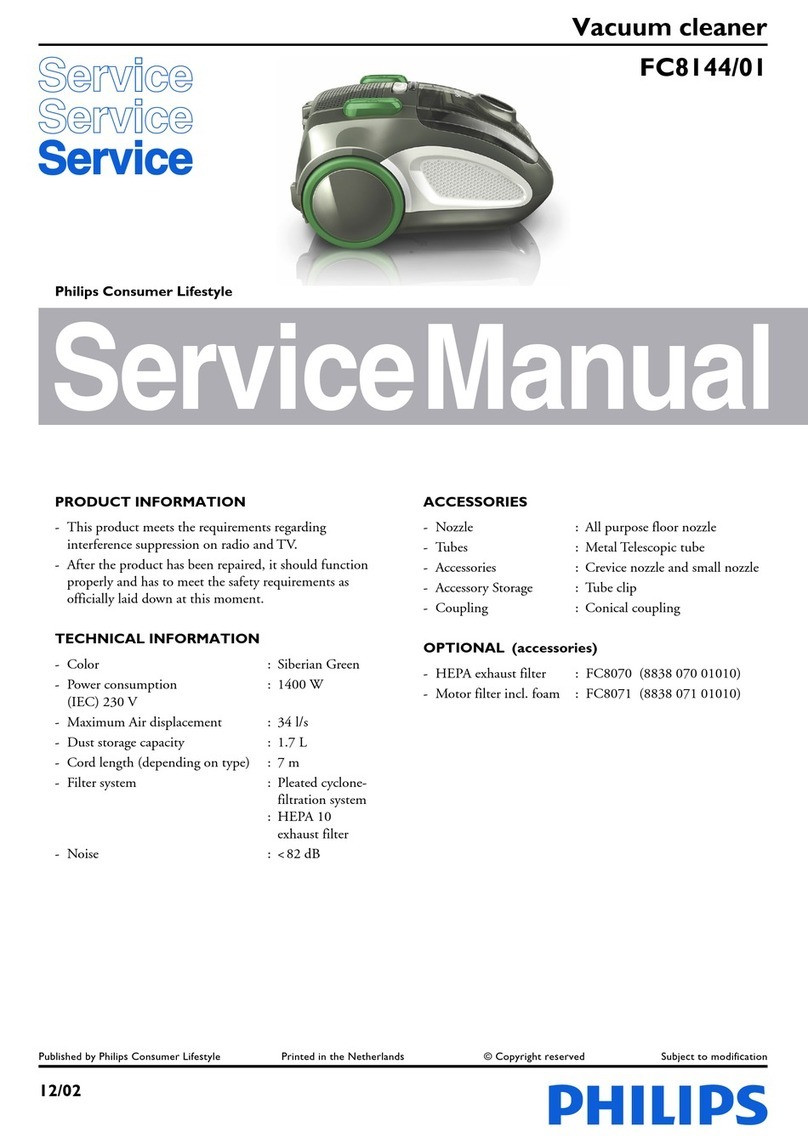 Philips FC8144/01 Service manual
