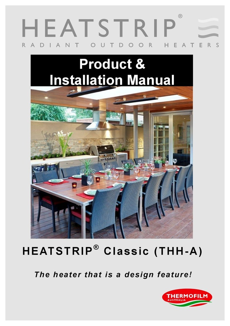 HEATSTRIP Classic THH-A Series Product installation manual
