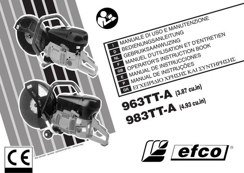 Efco 963TT-A Operators instruction book