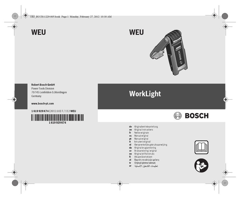 Bosch WEU User manual