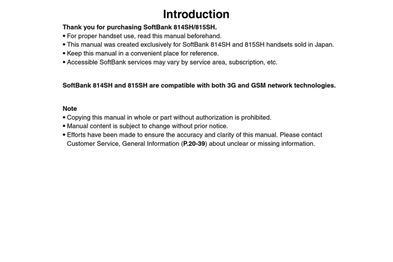 SoftBank 815SH User manual