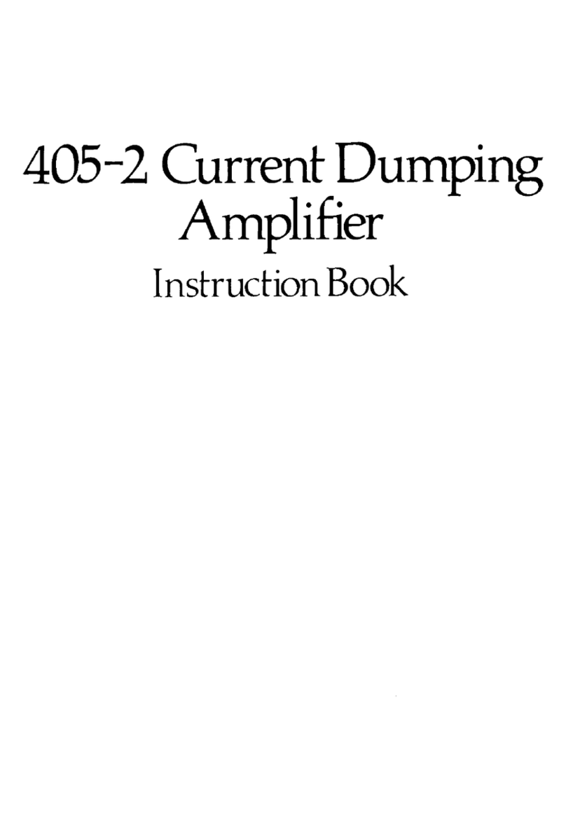 Acoustical Manufacturing Co. 405-2 Instruction book