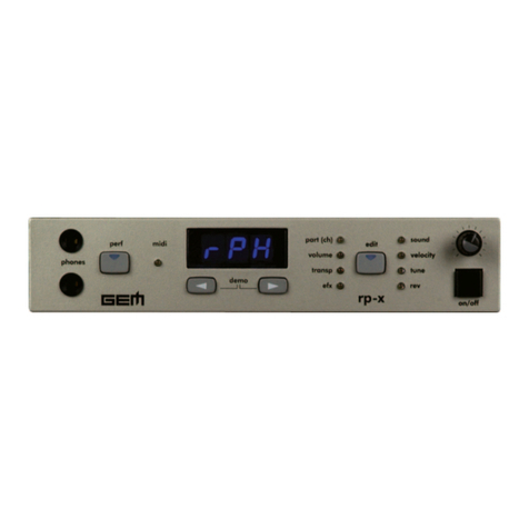 GEM rp-x User manual
