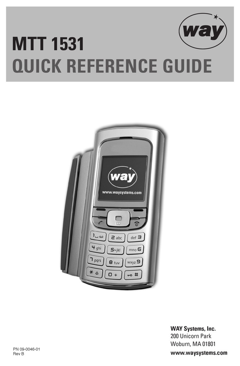 Way MTT 1531 Quick reference guide