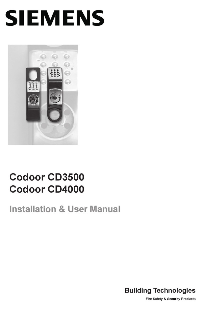 Siemens Codoor CD3500 Installation & user manual