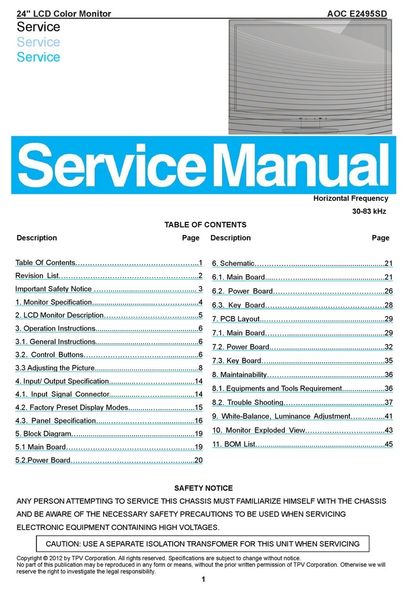 AOC E2495SD User manual