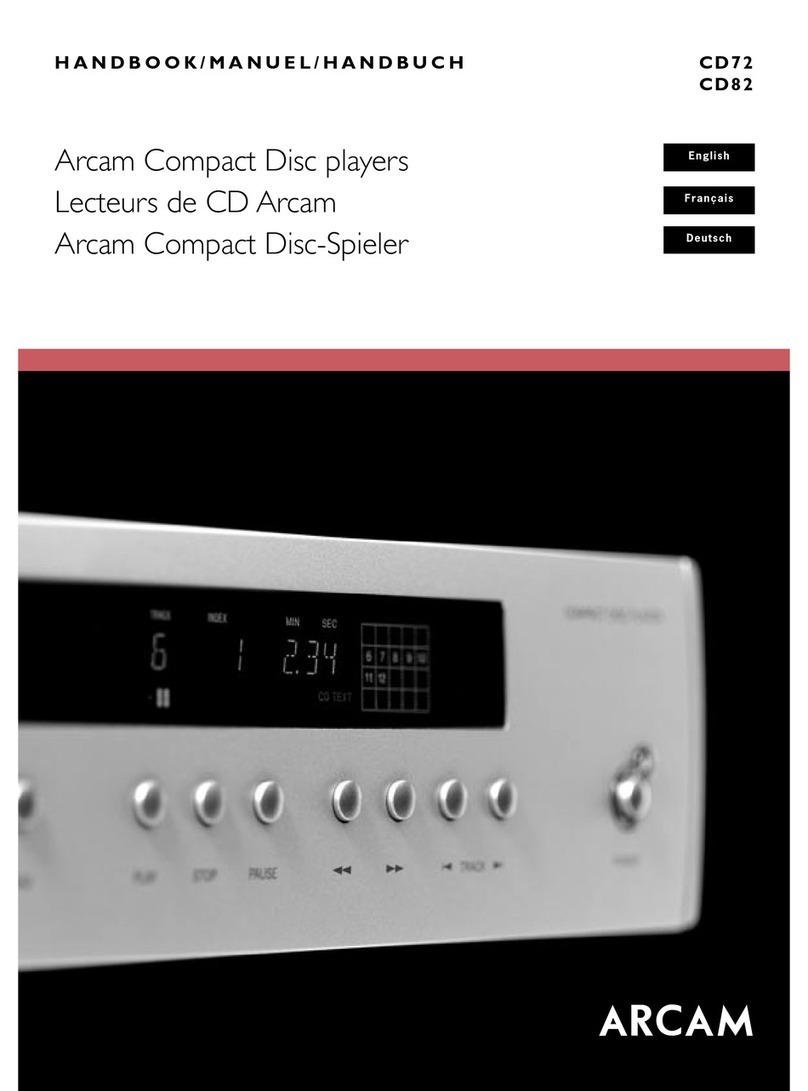 Arcam DiVA CD72 User manual