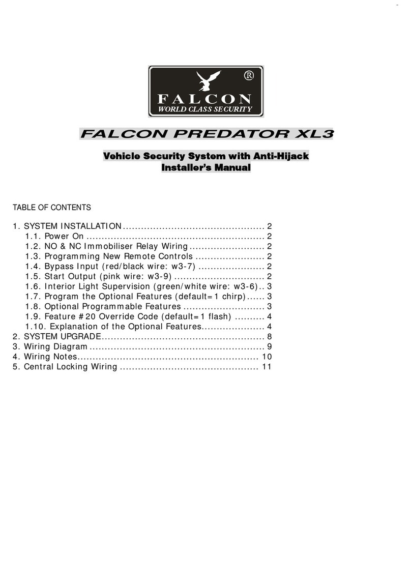 Falcon Predator XL3 Installer manual