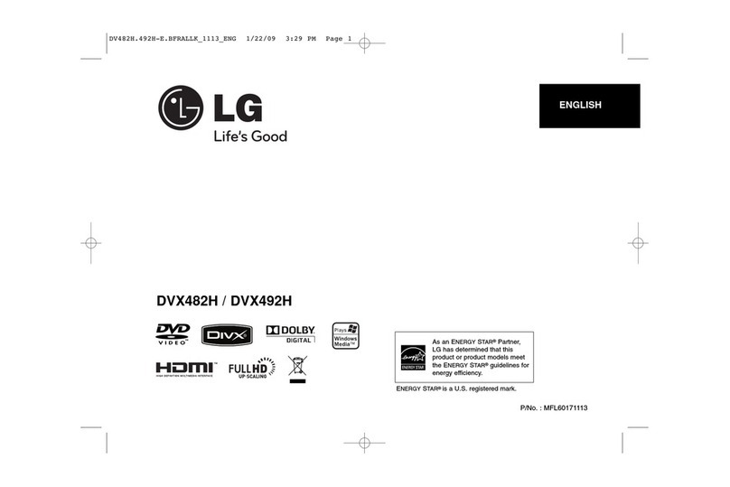 LG DVX482H User manual